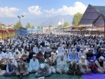 Jammu and Kashmir: Thousands of devotees observe Hazratbal for Eid