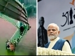 PM Narendra Modi visits bridge collapse site in Morbi
