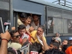 BJP Yuva Morcha president Tejasvi Surya detained on way to visit riot-hit Karauli in Rajasthan