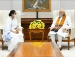 West Bengal Chief Minister Mamata Banerjee meets PM Modi ahead of the VP election