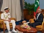 Chief of Naval Staff Admiral R Hari Kumar visiting Maldives