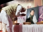 PM Narendra Modi receives Lata Deenanath Mangeshkar Award at a ceremony in Mumbai