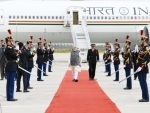 PM Modi arrives in Paris, to hold talks with President Emmanuel Macron