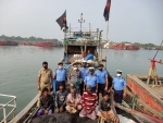 Indian Coast Guard successfully repatriates Bangladeshi fishing vessel along with 20 fishermen