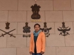 India's 'silver girl' Mirabai visits National War Memorial