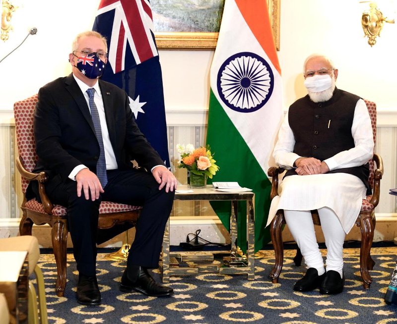 Australian PM Scott Morrison calls trade deal with India 'biggest opening doors in the world'
