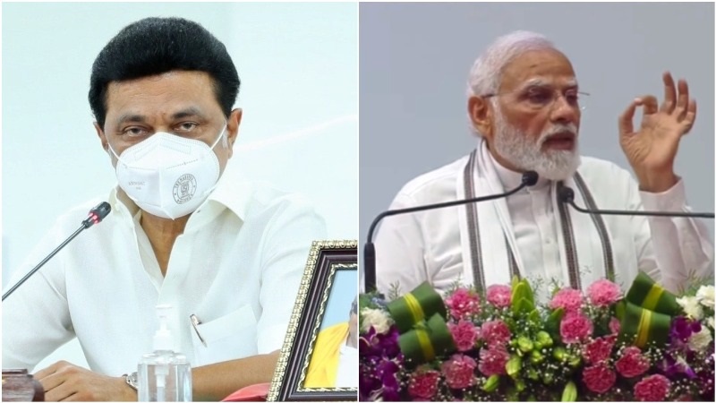 Make Tamil official language like Hindi: MK Stalin says with PM Modi on stage