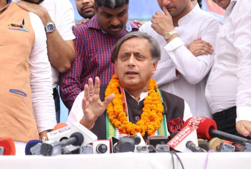 Differential treatment to candidates in Congress presidential polls, says Shashi Tharoor