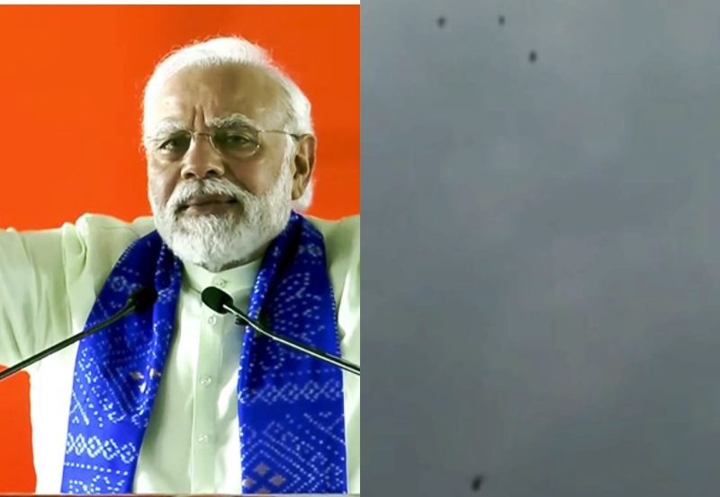 Black balloons released near PM Modi's chopper in Andhra trigger security scare