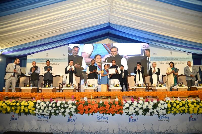 Himanta Biswa Sarma attends partial commissioning of JICA Assisted Guwahati Water Supply Project