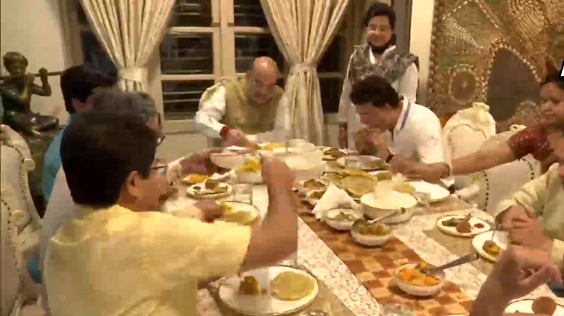 BCCI President Sourav Ganguly hosts Amit Shah for dinner at his Kolkata home