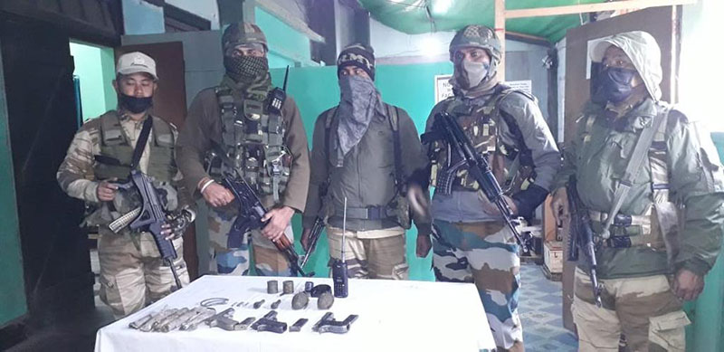 Assam Rifles bust terrorist hideout in Manipur, recover huge cache of arms-ammunition