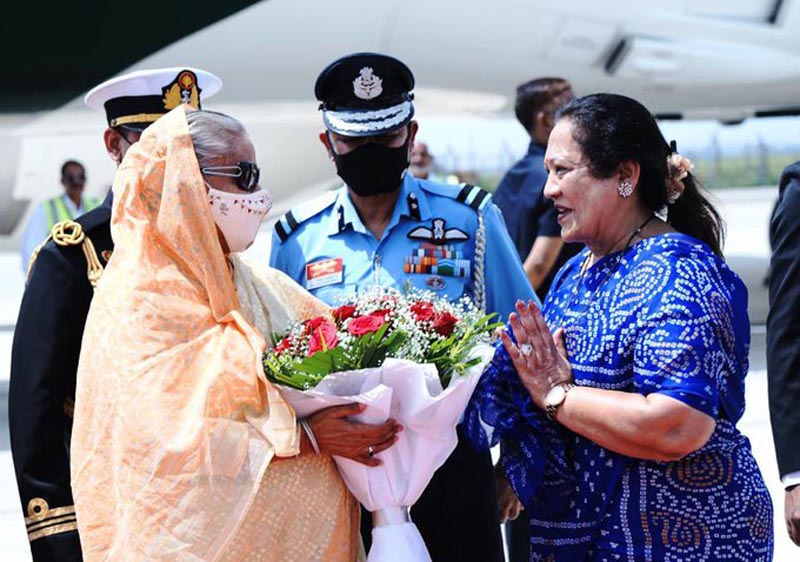 Bangladesh PM Sheikh Hasina arrives in India