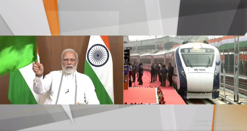 PM Modi virtually flags off seventh Vande Bharat Express in Kolkata