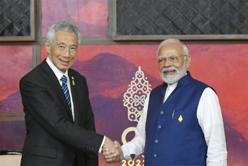 Bali G20: Narendra Modi meets Singapore PM Lee Hsien Loong, both discuss their commitment to expand trade, investment linkages