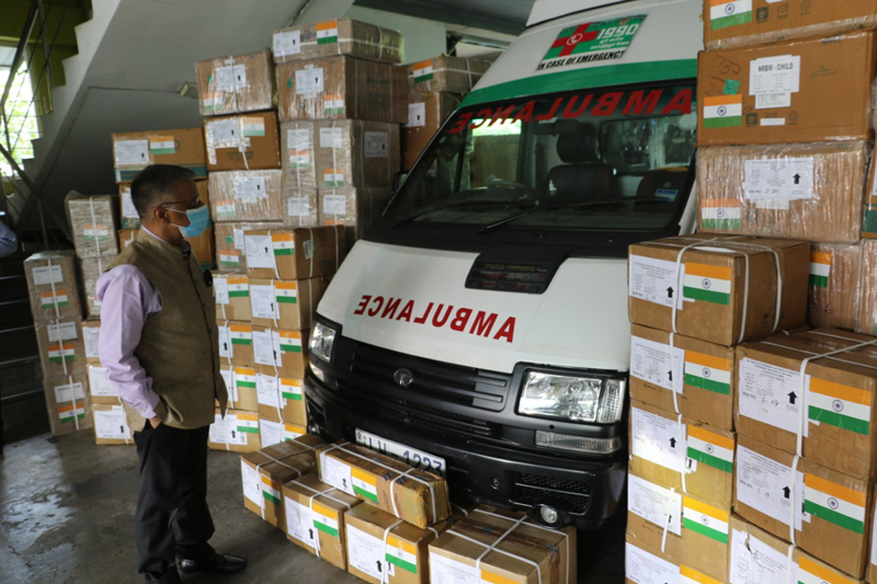 India helps Sri Lanka: New Delhi hands over medical supplies to Suwaseriya Foundation