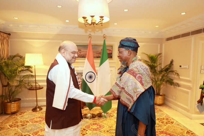 Nigerian Interior Minister Rauf Aregbesola describes India's efforts to counter terrorism as 'huge', meets Amit Shah