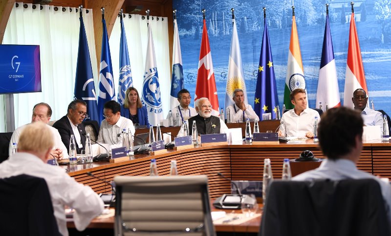 PM Narendra Modi highlights India's efforts for green growth at G7 session