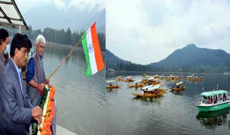 Jammu and Kashmir: LG Manoj Sinha flags off 'Har Ghar Tiranga' rally