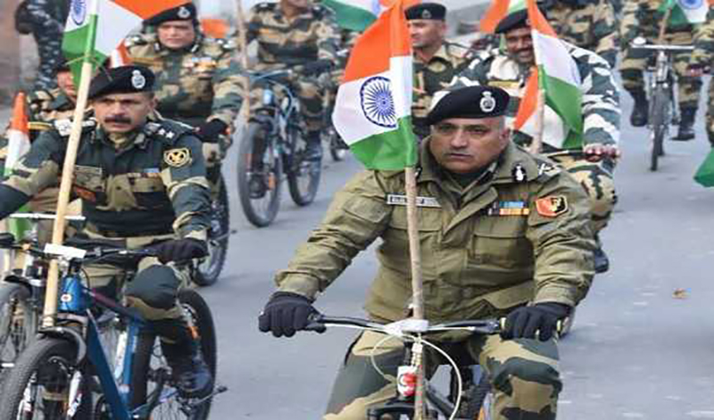 Jammu and Kashmir: BSF holds cycle rally on 'National Unity Day' in Srinagar