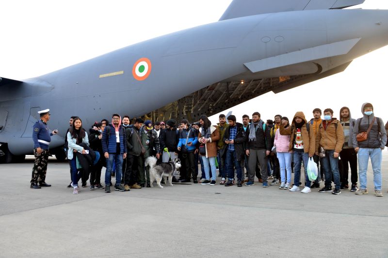 Evacuated Indian students from Ukraine's Sumy reach Delhi