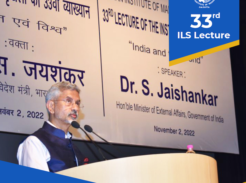 Big issues of the world cannot be solved without India now: Jaishankar at IIM Kolkata