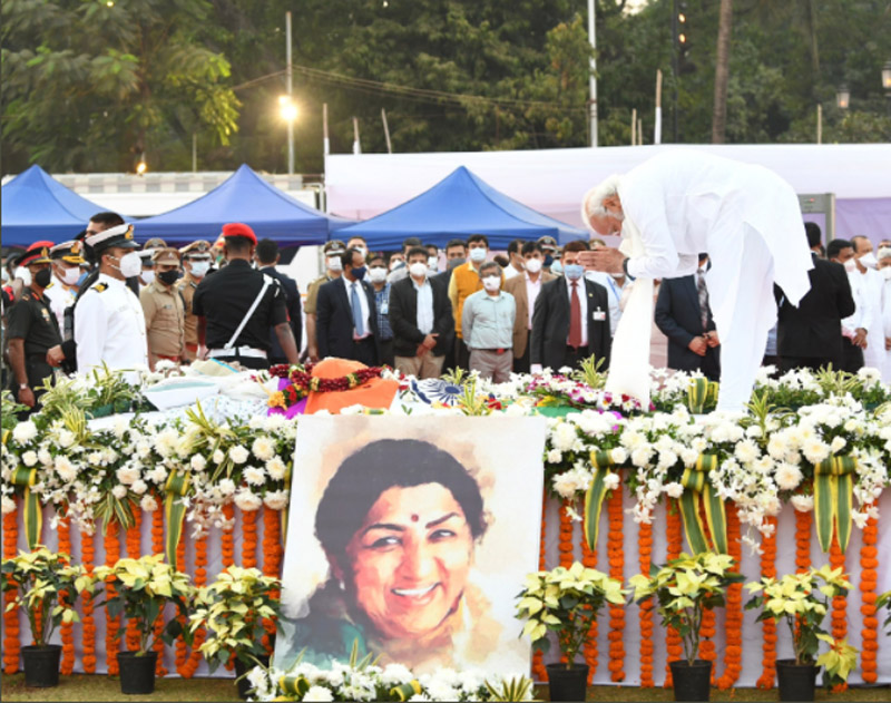 End of an era: Lata Mangeshkar cremated with full state honours in Mumbai