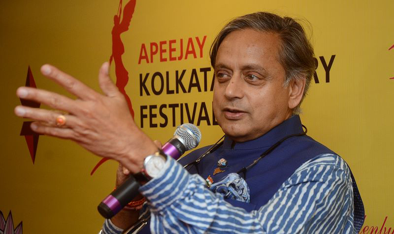 Shashi Tharoor at Oxford Bookstore in Kolkata | Image Credit: Avishek Mitra/IBNS