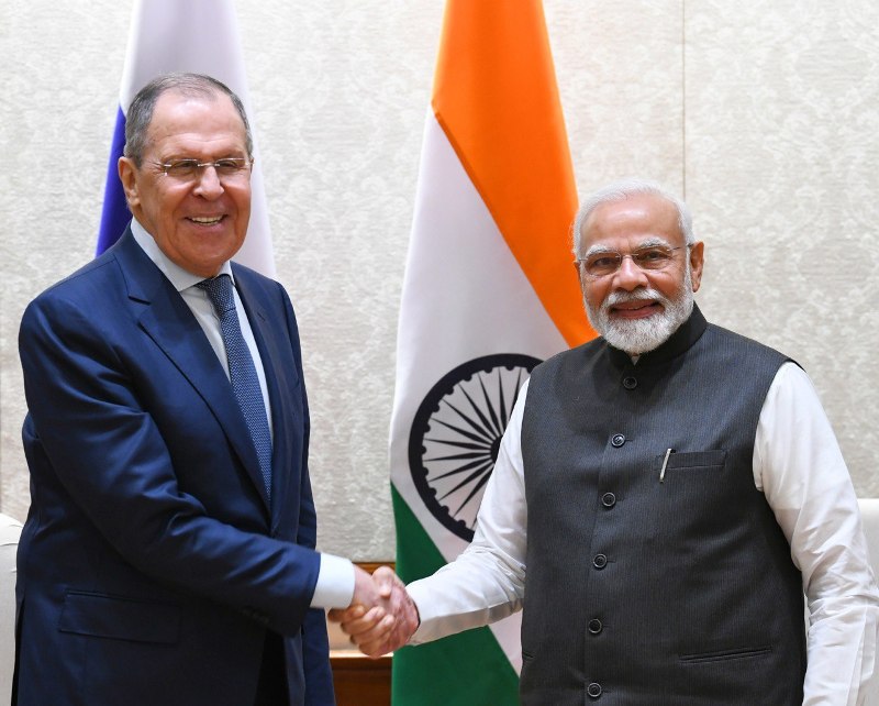 PM Modi meets Russian Foreign Minister Sergey Lavrov amid pressure to take anti-Moscow stand