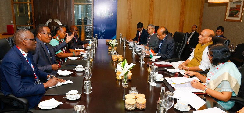 Rajnath Singh invites African nations to explore Indian defence equipment & technologies