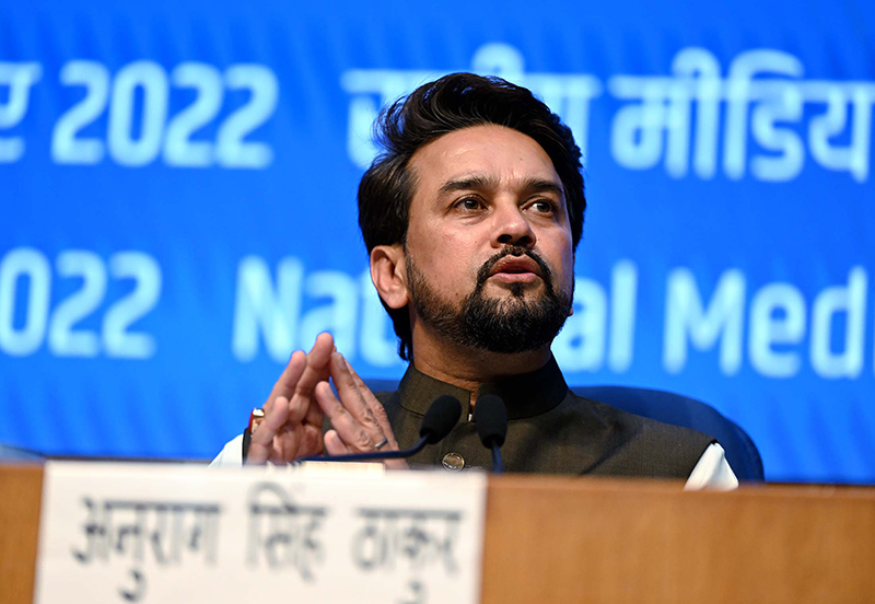 Union I&B Minister Anurag Thakur extends National Press Day greetings