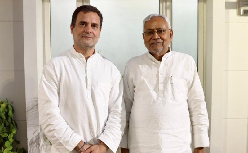 'No ambition to become PM': Nitish Kumar after meeting Rahul Gandhi in Delhi