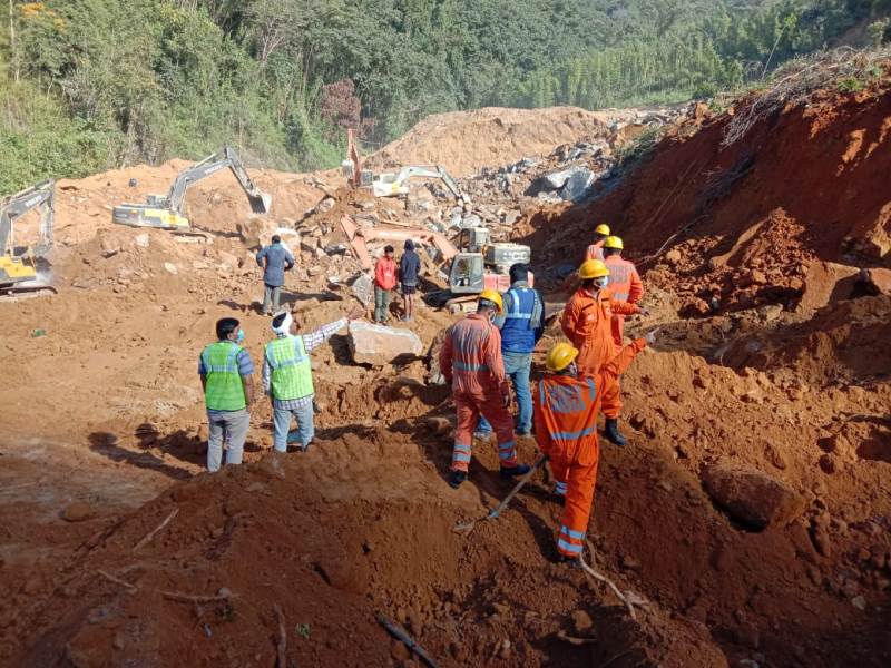 Mizoram: 8 bodies recovered from stone quarry collapsed site, 4 still missing