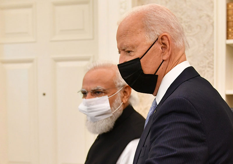 Narendra Modi wishes COVID-19 positive Joe Biden speedy recovery