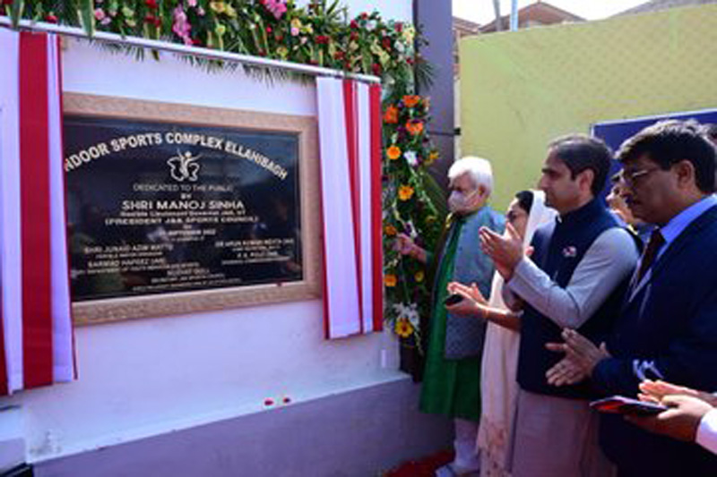 Jammu and Kashmir: Manoj Sinha inaugurates Ellahi Bagh Indoor Sports Stadium in Srinagar