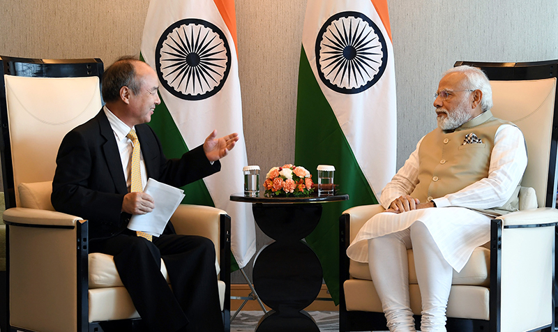 PM In Japan: Narendra Modi meets Softbank Corporation Board Director
