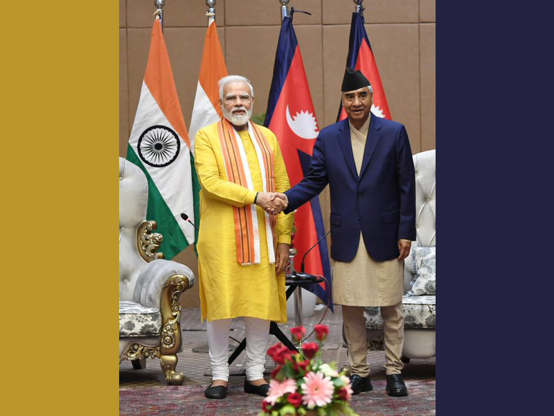 Narendra Modi holds bilateral talks with Sher Bahadur Deuba