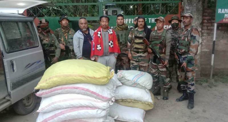 Manipur: Assam Rifles recover contraband items