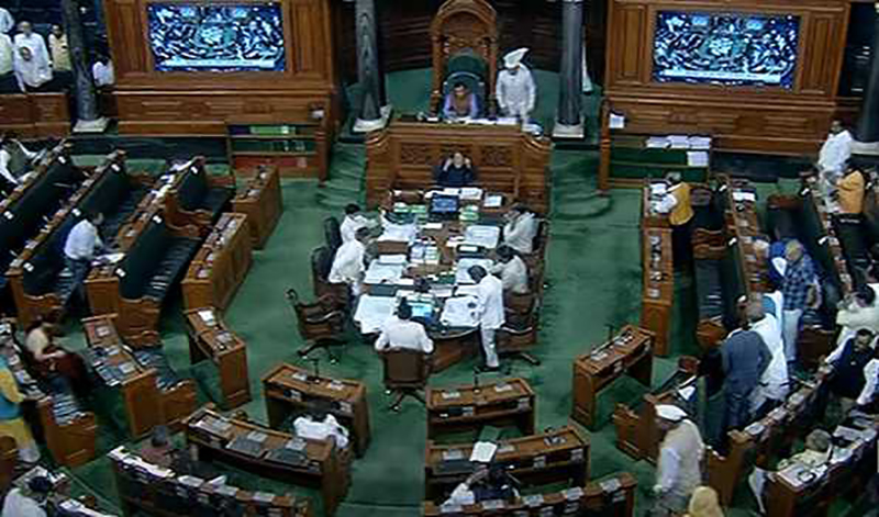 Lok Sabha disrupted amid Opposition protests