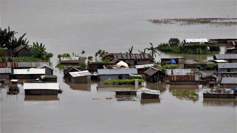 Central team visits flood-affected villages in Assam's Cachar, Darrang districts