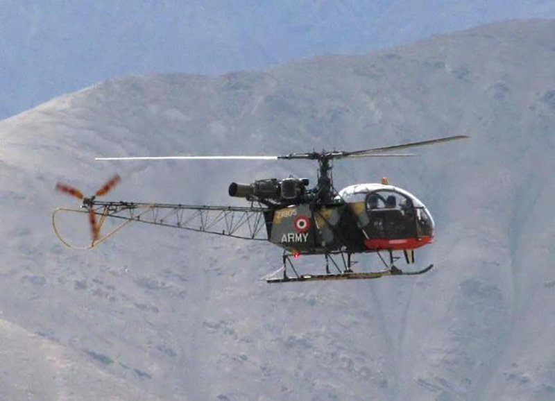 Indian army chopper crashes in Arunachal Pradesh's Upper Siang district