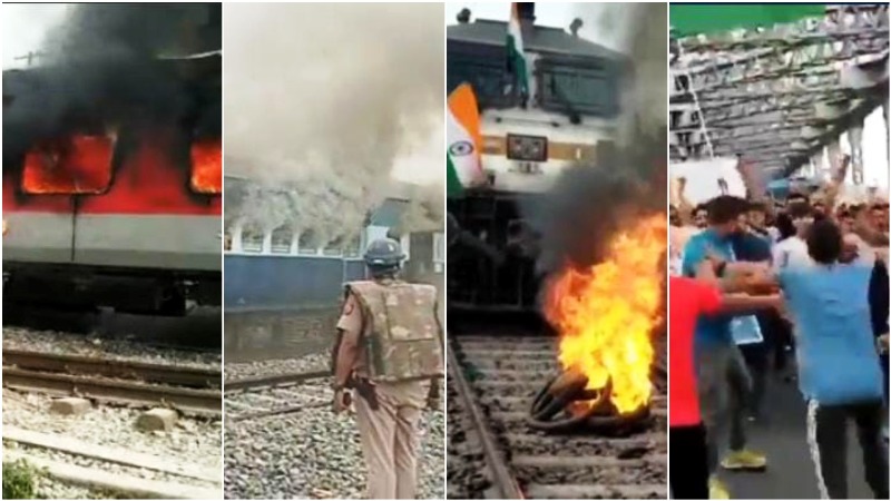 1 killed, 12 trains burnt, stations vandalised amid nationwide protests over 'Agnipath': Key facts