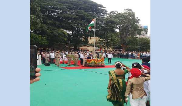 Bengaluru: Tricolor hoisted for first time at Idgah Maidan