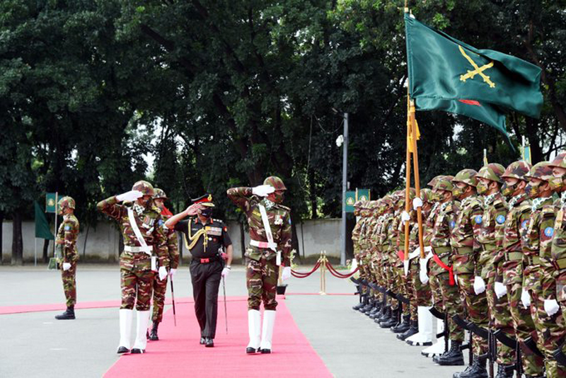 Indian Army chief Manoj Pande receives Guard of Honour in Bangladesh
