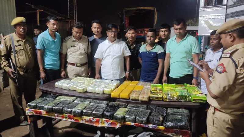 Guwahati city police seize large stash of contraband drugs, two held