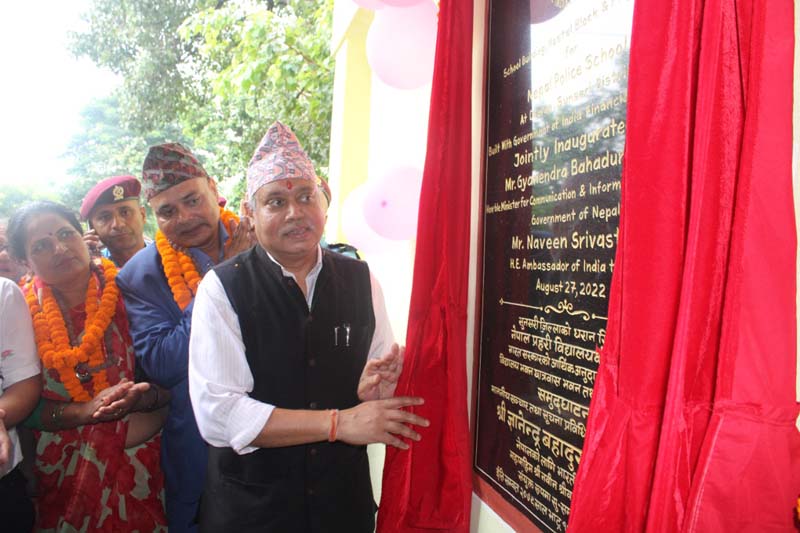 Two schools built under Indian govt's grant assistance inaugurated in Nepal