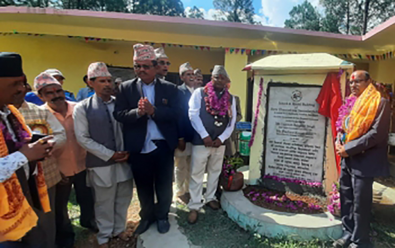 Nepal: School Building and hostel for Shree Ghanteshwar Secondary School inaugurated, building built under grant given by Indian govt