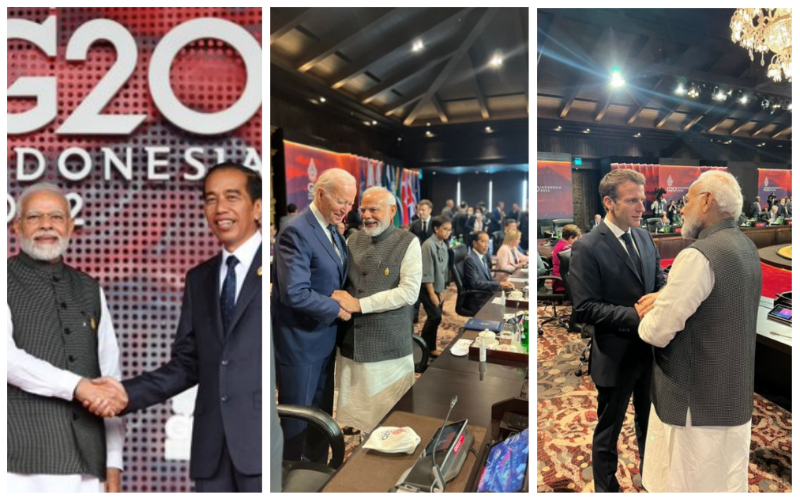 G20 Summit in Bali: Narendra Modi meets Joe Biden, Emmanuel Macron