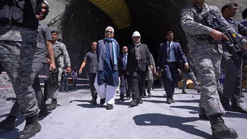 Jammu and Kashmir: Nitin Gadkari inspects Zojila Tunnel