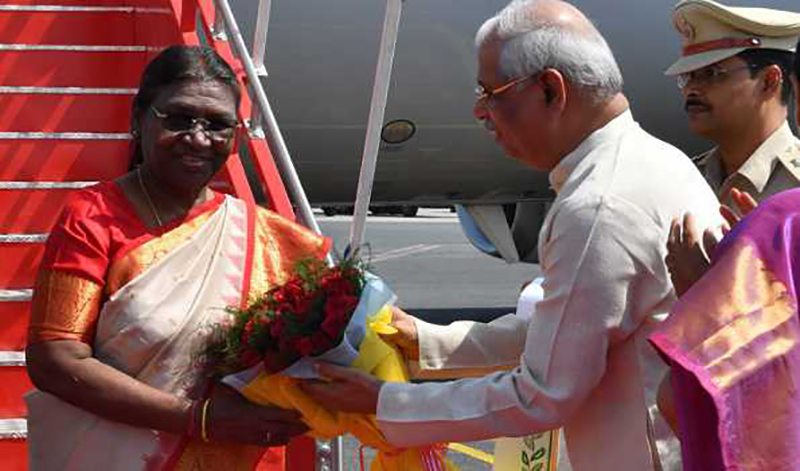 President Droupadi Murmu arrives in Bihar for a 3-day visit